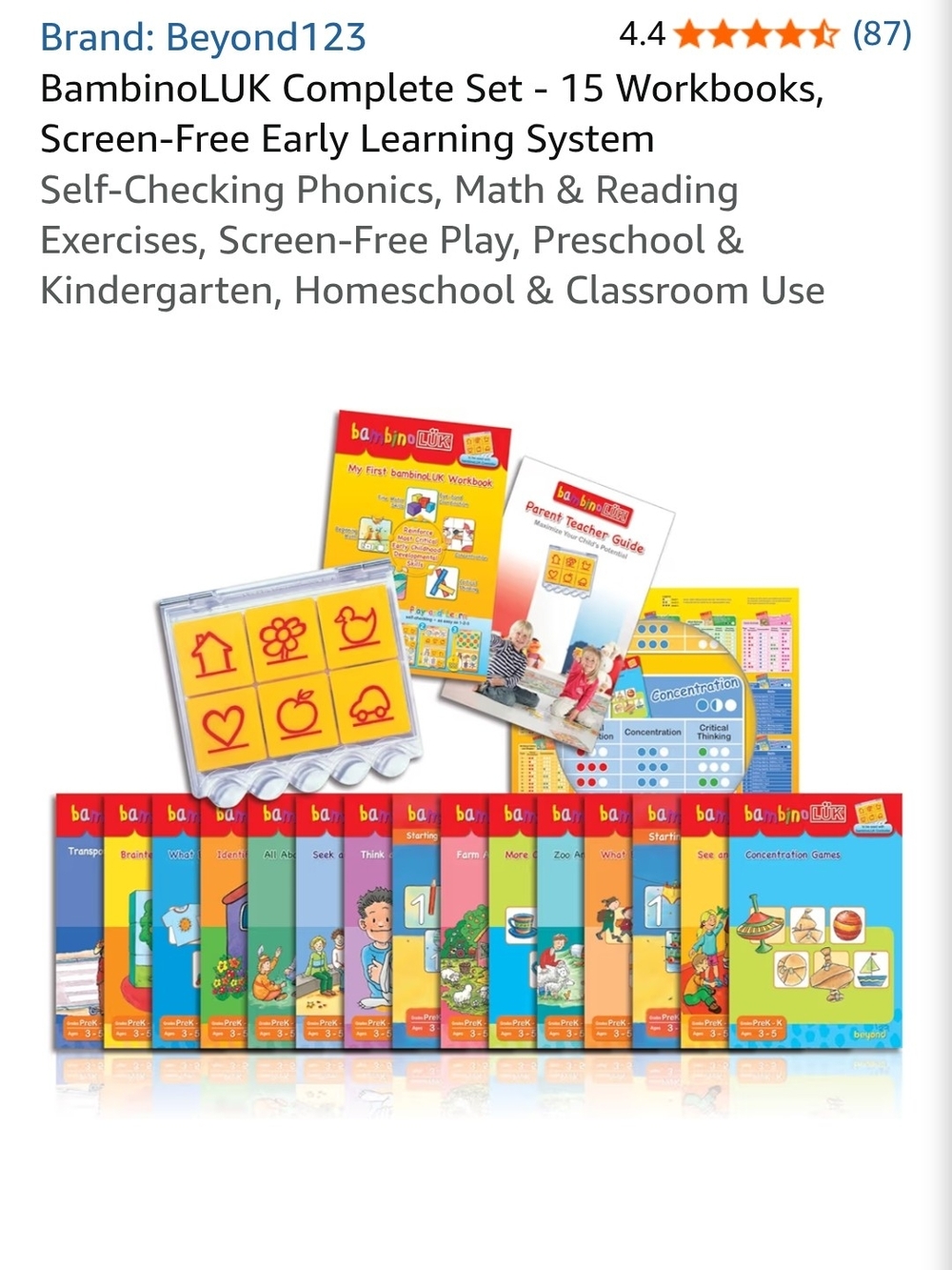 Early Learning Complete Set - Yellow & Red - Picture 2 of 7